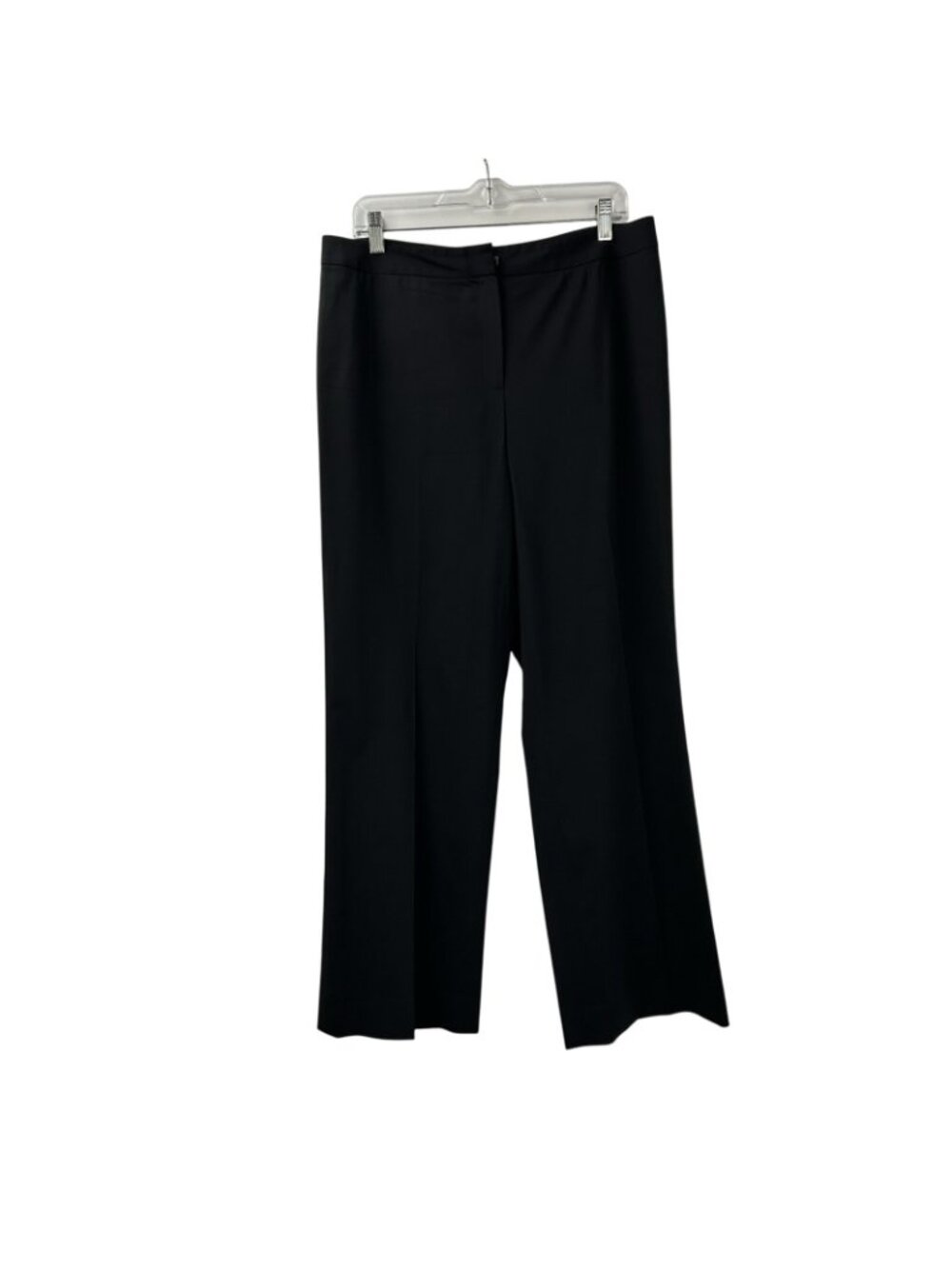 LAFAYETTE 148 NY 'Menswear' Virgin Wool Dress Pants Trousers Women’s 12 Black - Picture 3 of 16